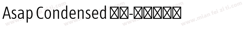 Asap Condensed 粗体字体转换